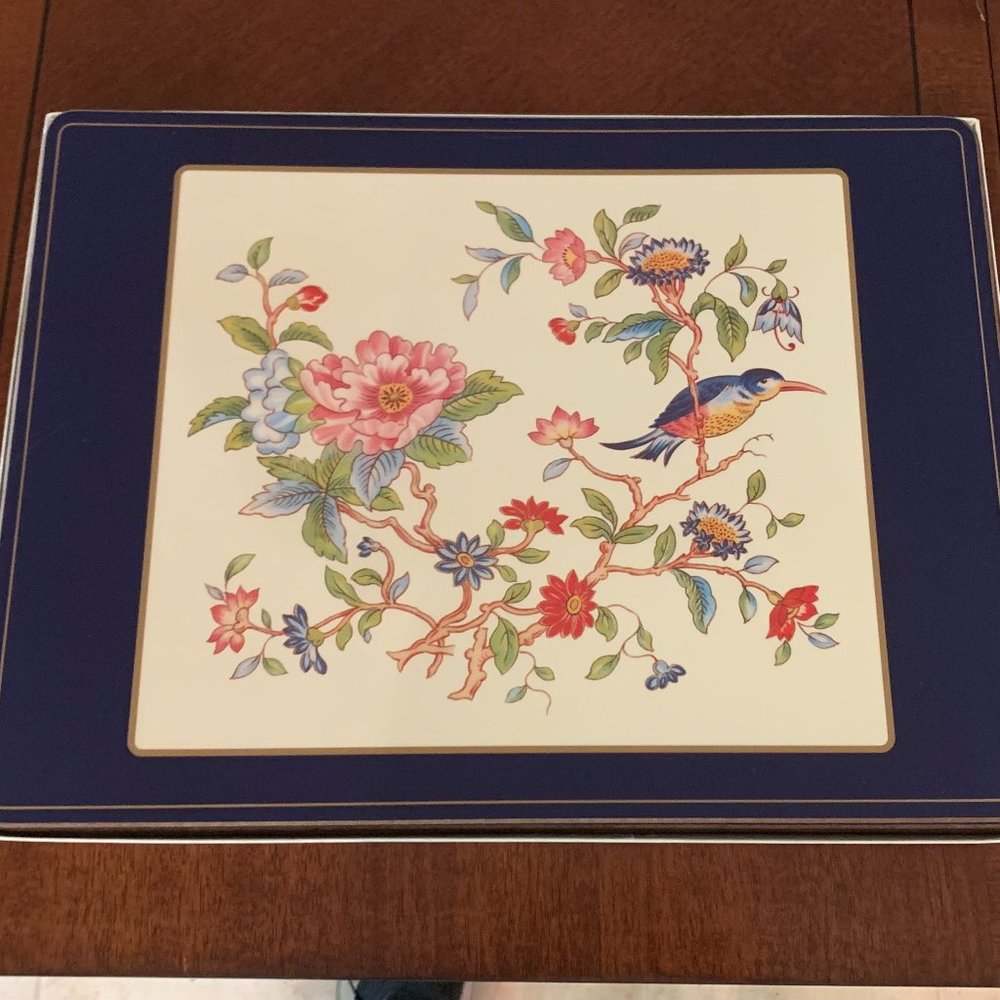 Pimpernel Floral with Bird Placemats, Set of 4